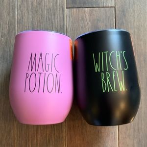Rae Dunn Magic Potion & Witch’s Brew wine tumblers
